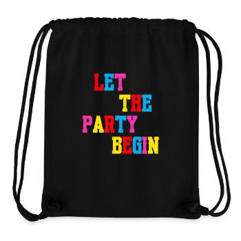 "Let the Party begin-Lets Dance" - Stanley/Stella Recycled Gym Bag - black - Front