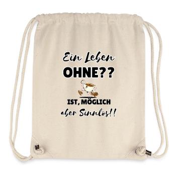 « Inutile sans café » - Sac à cordon recyclé Stanley/Stella - blanc naturel - Devant