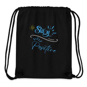 "Stay Positive" - Stanley/Stella Recycled Gym Bag - black - Front