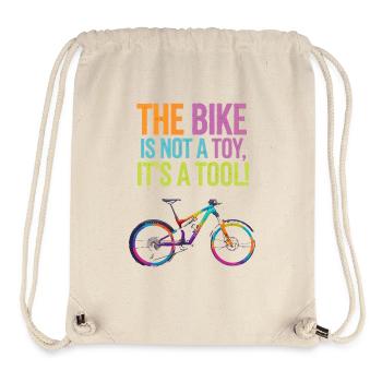 Lebendiges Fahrrad-Zitat-Design - Stanley/Stella recycelter Gym Bag - Naturweiß - Vorne