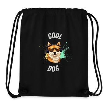 Cool Dog Clothing: Cool Design Dog Lovers - Stanley/Stella Recycled Gym Bag - black - Front