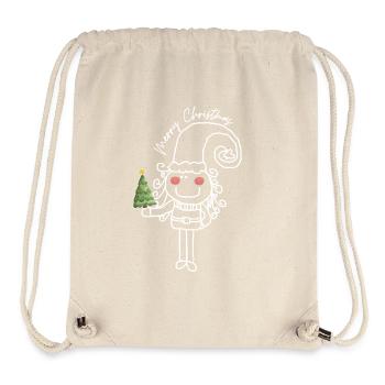 Merry Christmas - Stanley/Stella recycelter Gym Bag - Naturweiß - Vorne