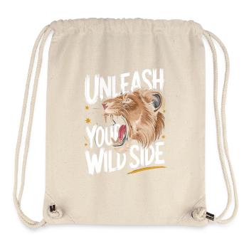 Lion Lion Animal Africa - Stanley/Stella Recycled Gym Bag - natural - Front