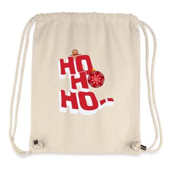 Ho Ho Ho - Stanley/Stella Recycled Gym Bag - natural - Front
