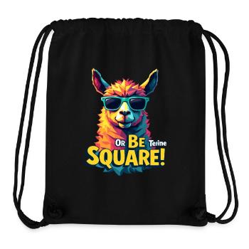 Be Teine or Be Square – Bold Llama Design - Stanley/Stella Recycled Gym Bag - black - Front