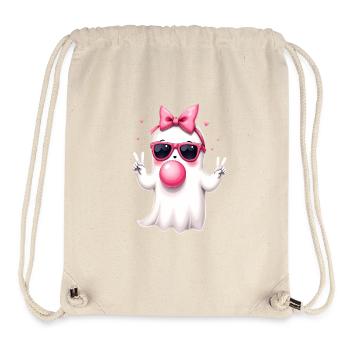 Fantôme mignon - Sac à cordon recyclé Stanley/Stella - blanc naturel - Devant