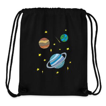 galaxy - Stanley/Stella recycelter Gym Bag - Schwarz - Vorne