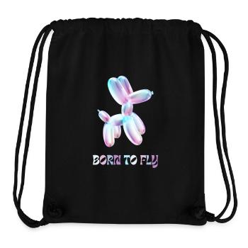 Ballon dog Born to fly - Stanley/Stella Recycled Gym Bag - black - Front