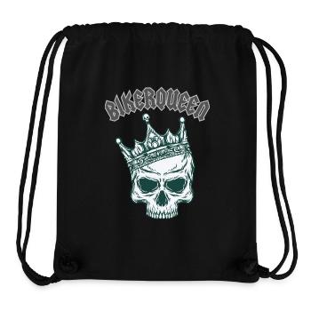 BIKERQUEEN - Stanley/Stella recycelter Gym Bag - Schwarz - Vorne