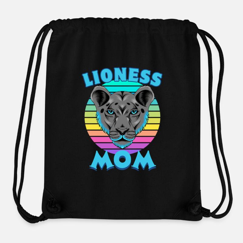 Löwenmutter Muttertag Mama - Stanley/Stella recycelter Gym Bag - Schwarz