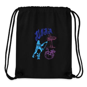 Tropischer Strandurlaub - Stanley/Stella recycelter Gym Bag - Schwarz - Vorne