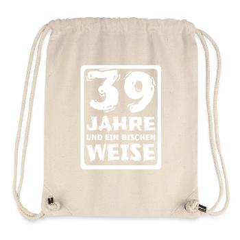 Age 39 - Stanley/Stella Recycled Gym Bag - natural - Front