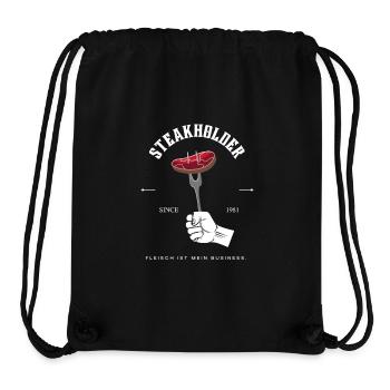 Steakholder – Born to BBQ since 1981 - Stanley/Stella recycelter Gym Bag - Schwarz - Vorne