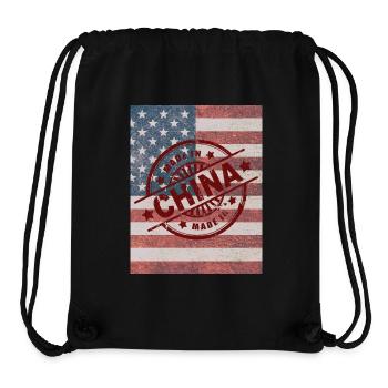 Made in China - Stanley/Stella Recycled Gym Bag - black - Front