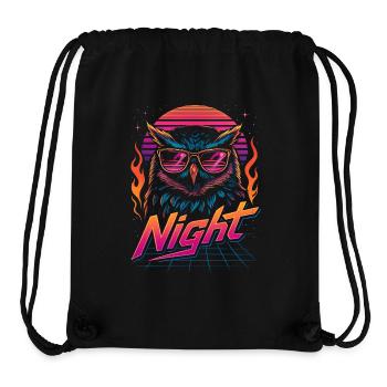 Nachteule Lustige Eulenliebhaberin Nachteule - Stanley/Stella recycelter Gym Bag - Schwarz - Vorne