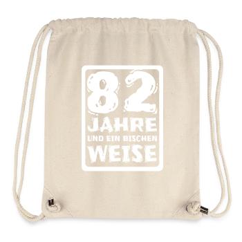 Weisheit 82 - Stanley/Stella recycelter Gym Bag - Naturweiß - Vorne