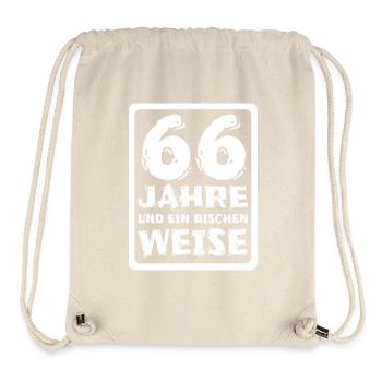 Spruch 66 - Stanley/Stella recycelter Gym Bag - Naturweiß - Vorne