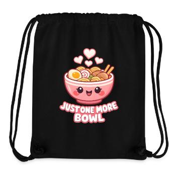 Kawaii Ramen Bowl - Stanley/Stella Recycled Gym Bag - black - Front