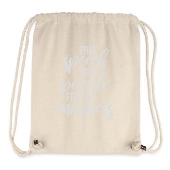 Free Speech Markets People Libertarian Freedom Logo - Stanley/Stella Recycled Gym Bag - natural - Front