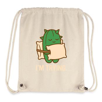 Prickly But Trying - Stanley/Stella Recycled Gym Bag - natural - Front