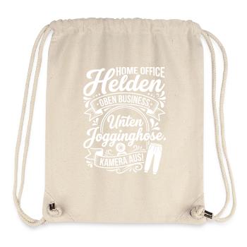 Home Office Helden Design - Stanley/Stella recycelter Gym Bag - Naturweiß - Vorne