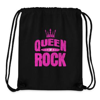 Queen of Rock – Pink Crown Design - Stanley/Stella Recycled Gym Bag - black - Front