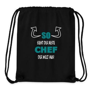 So sieht der beste Chef der Welt aus! - Stanley/Stella recycelter Gym Bag - Schwarz - Vorne