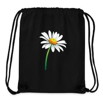 Pâquerette - Sac à cordon recyclé Stanley/Stella - noir - Devant