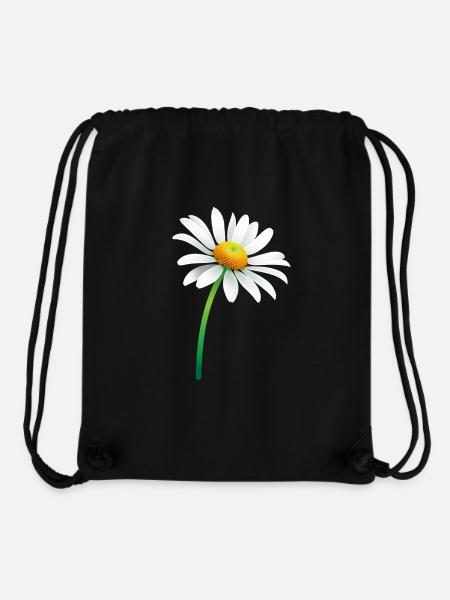 Gänseblümchen - Stanley/Stella recycelter Gym Bag - Schwarz