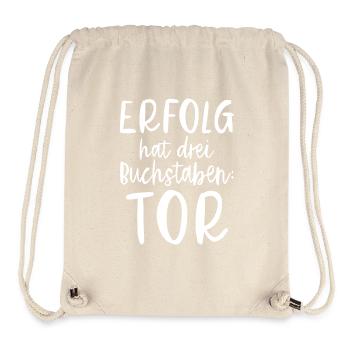 Erfolg hat 3 Buchstaben: TOR - Stanley/Stella recycelter Gym Bag - Naturweiß - Vorne