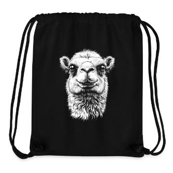Camel Portrait Dromedary Bactrian Animals Animal - Stanley/Stella Recycled Gym Bag - black - Front