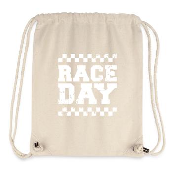 race day Zielflagge Autorennen Formel Racing Logo - Stanley/Stella recycelter Gym Bag - Naturweiß - Vorne