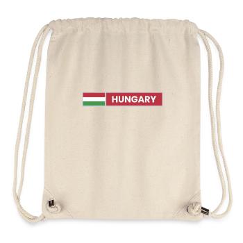 Hungary National Flag - Stanley/Stella Recycled Gym Bag - natural - Front