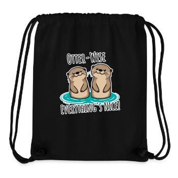 Everything Nice Otter-Wise! Otter mäßig gut alles! - Stanley/Stella recycelter Gym Bag - Schwarz - Vorne