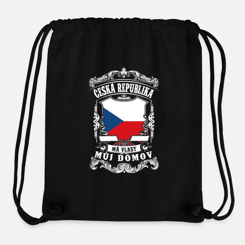 Česká republika - Czech republic - Tschechien - Sac à cordon recyclé Stanley/Stella - noir