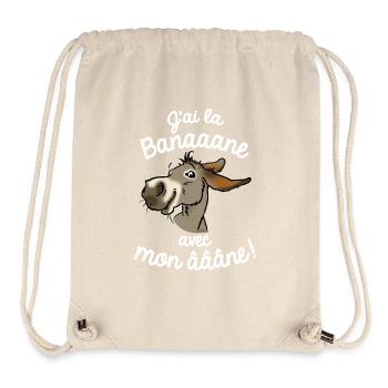 Ane I have banana! (gray-white text) - Stanley/Stella Recycled Gym Bag - natural - Front