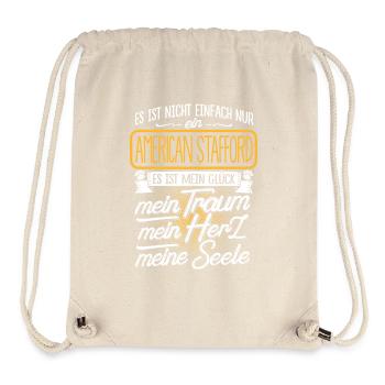 AMERICAN-STAFFORD -Traum - Stanley/Stella recycelter Gym Bag - Naturweiß - Vorne