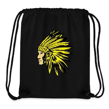 indianer - Stanley/Stella recycelter Gym Bag - Schwarz - Vorne