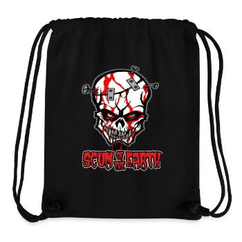 Totenschädel mit Nägel - Stanley/Stella recycelter Gym Bag - Schwarz - Vorne