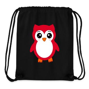 Owl red - Stanley/Stella Recycled Gym Bag - black - Front