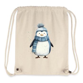 Pinguin-T-Shirt: Verspielter arktischer Charme - Stanley/Stella recycelter Gym Bag - Naturweiß - Vorne