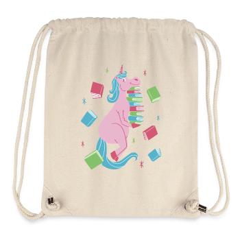 Délice de licorne livresque - Sac à cordon recyclé Stanley/Stella - blanc naturel - Devant