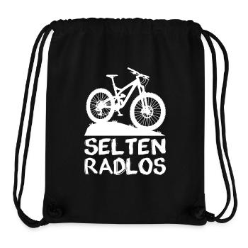 Selten Radlos Mountainbike weiss - Stanley/Stella recycelter Gym Bag - Schwarz - Vorne