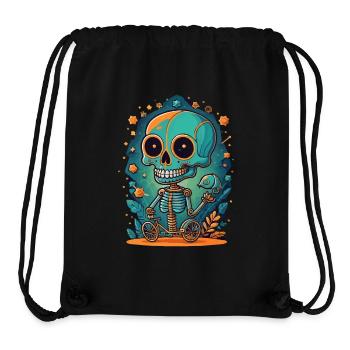 Skeleton - Stanley/Stella Recycled Gym Bag - black - Front