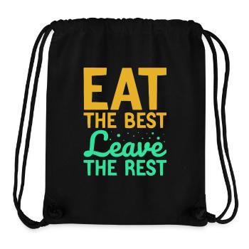 Eat the Best - Stanley/Stella Recycled Gym Bag - black - Front