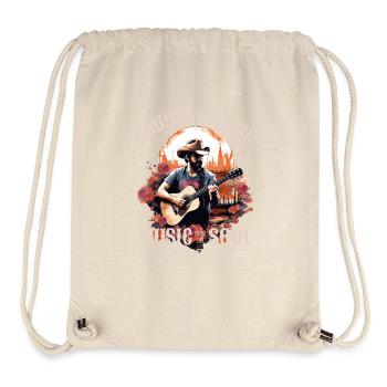 Country Musik Gitarre Gitarrist Sänger Vintage - Stanley/Stella recycelter Gym Bag - Naturweiß - Vorne