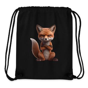Renard sinistre 2 - Sac à cordon recyclé Stanley/Stella - noir - Devant
