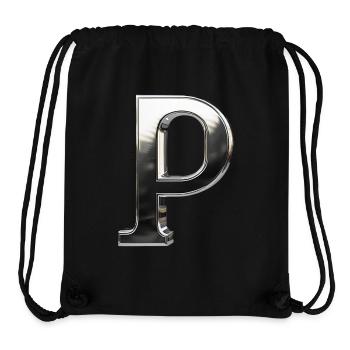 Chrome ,, P " Metallic - Stanley/Stella Recycled Gym Bag - black - Front