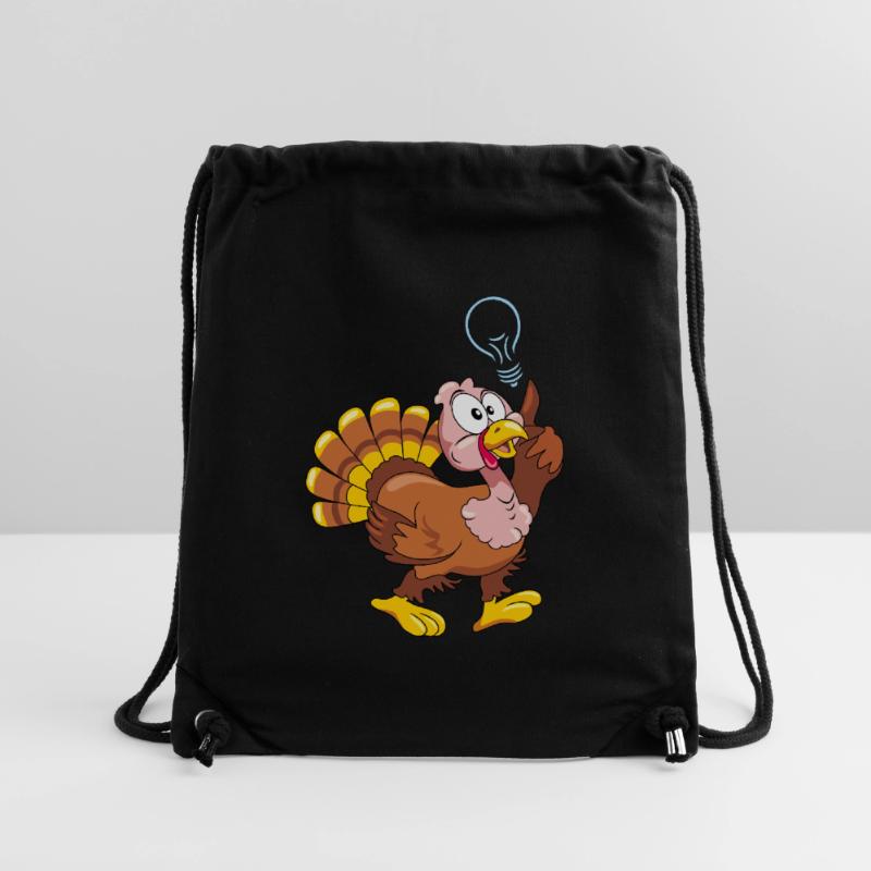 Drôle de dinde a une idée Sac à cordon recyclé Stanley/Stella