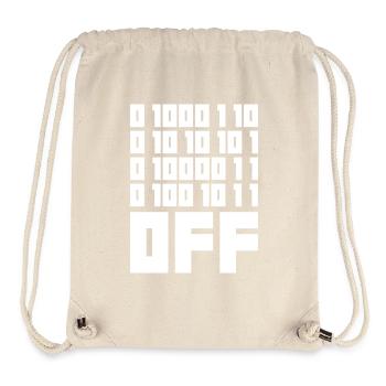 Binary Code F**k OFF – Nerd Humor & Geek Code - Stanley/Stella Recycled Gym Bag - natural - Front